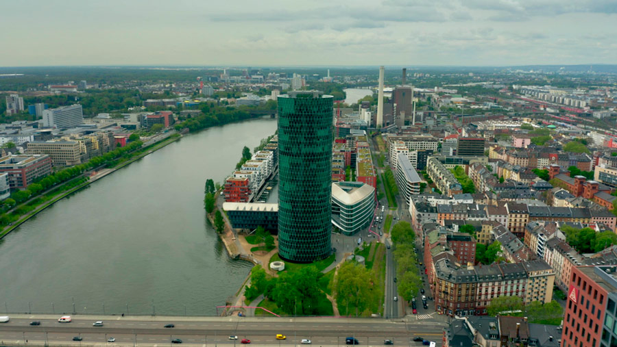 Euroopan vakuutus- ja lisäeläkeviranomaisen EIOPAn päämaja sijaitsee Frankfurtissa. Kuva: Shutterstock.com