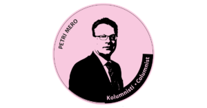 Leimamainen kuva Petri Merosta, teksti: kolumnisti.