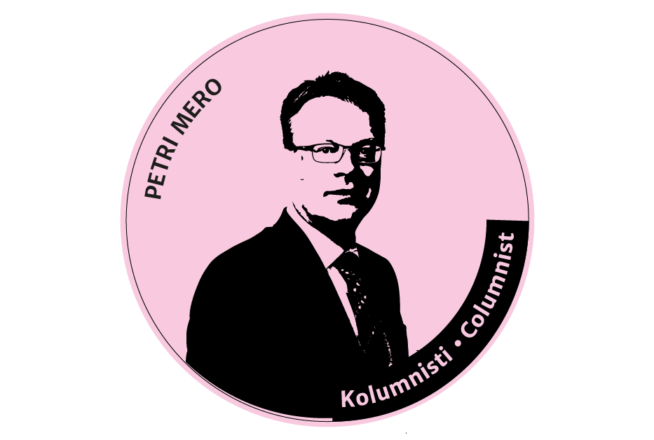 Leimamainen kuva Petri Merosta, teksti: kolumnisti.