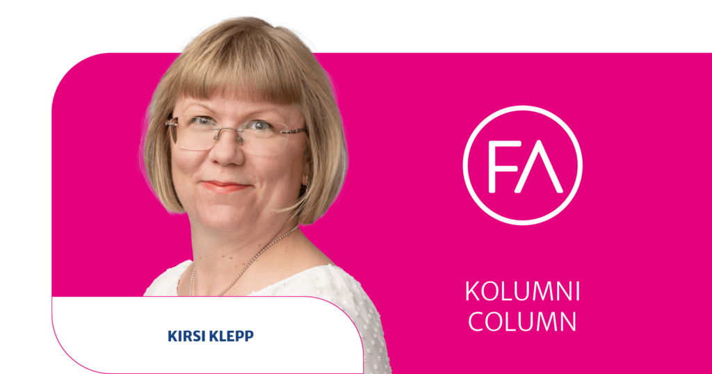 Johtava asiantuntija Kirsi Klepp