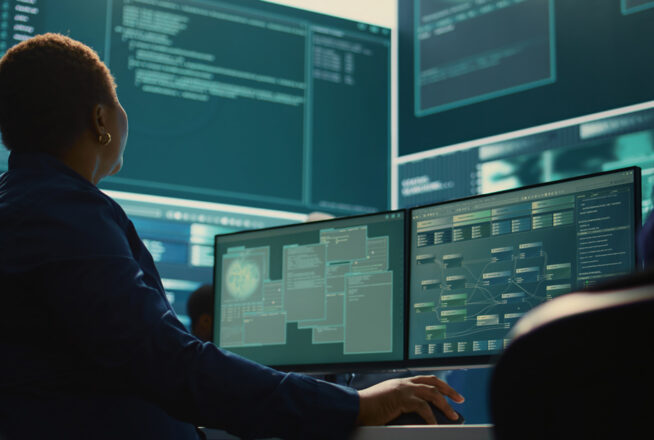 Kyberturvallisuus-kuvituskuva