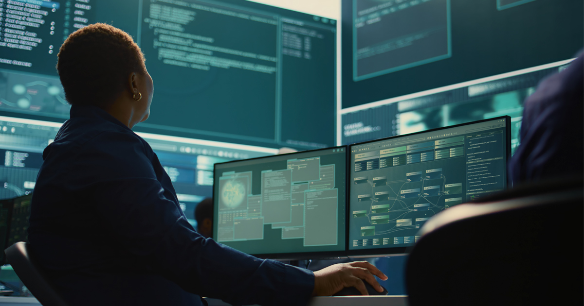 Kyberturvallisuus-kuvituskuva