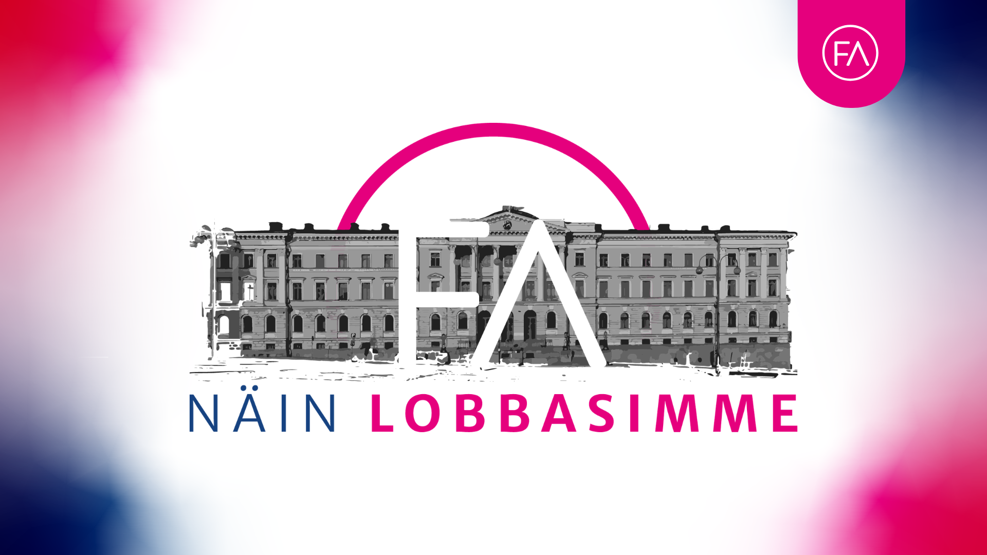 FA:n logo ja valtioneuvoston linna