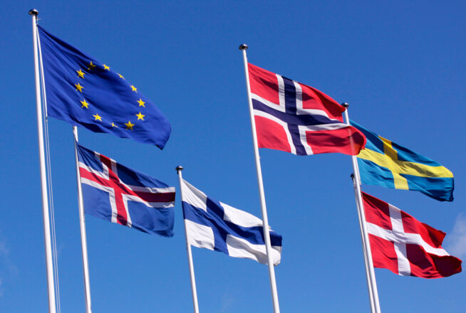 Pohjoismaiden ja EU:n liput