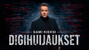 Dokumentaristi Sami Kieksi ja sarjan tunnus