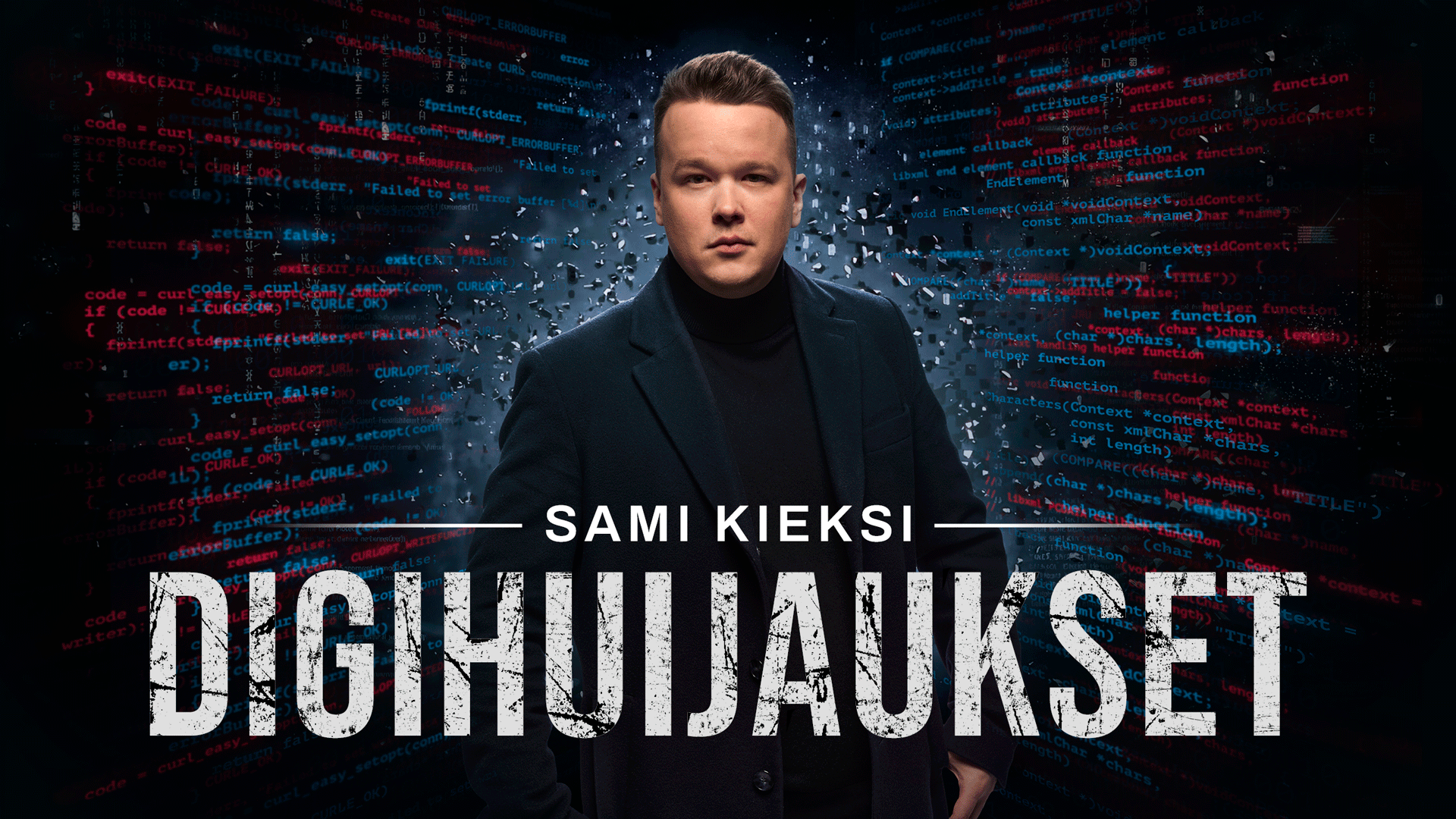 Dokumentaristi Sami Kieksi ja sarjan tunnus