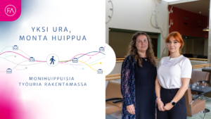 Humanistisessa ammattikorkeakoulussa (Humak) opiskelevat Laura Piri ja Sonja Rimpiläinen